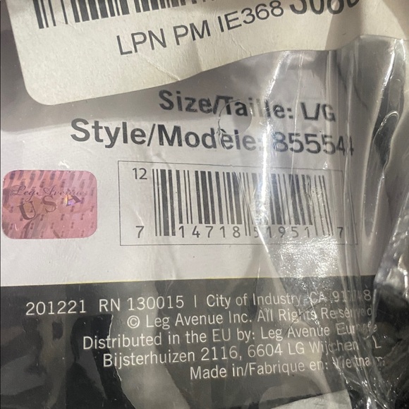 Leg Avenue Captivating Crime Fighter Costume Women’s L– New - Picture 3 of 4